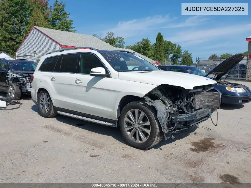 2013 Mercedes-Benz Gl 450 4Matic VIN: 4JGDF7CE5DA227325 Lot: 40345718