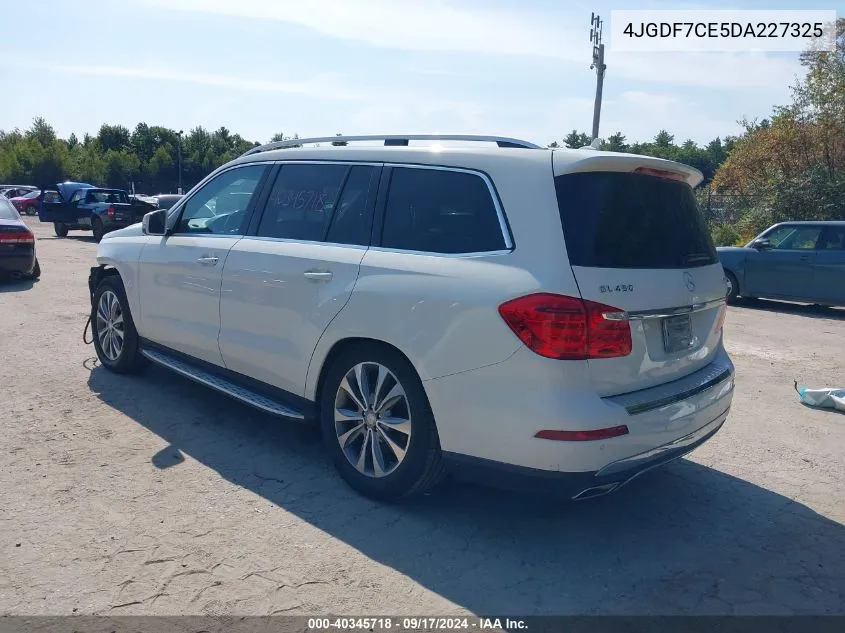 2013 Mercedes-Benz Gl 450 4Matic VIN: 4JGDF7CE5DA227325 Lot: 40345718