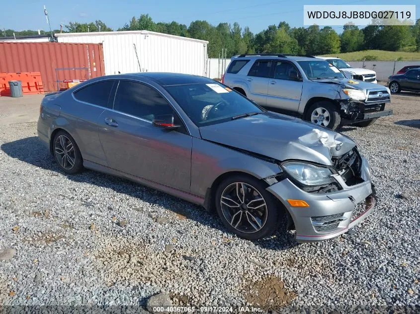 2013 Mercedes-Benz C 350 Sport 4Matic VIN: WDDGJ8JB8DG027119 Lot: 40367065