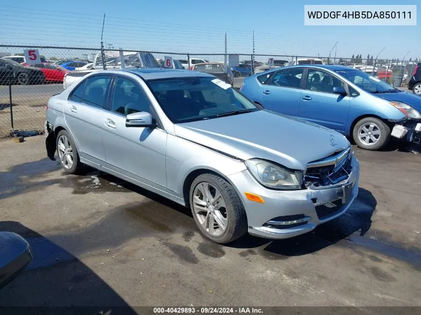 2013 Mercedes-Benz C 250 Luxury/Sport VIN: WDDGF4HB5DA850111 Lot: 40429893