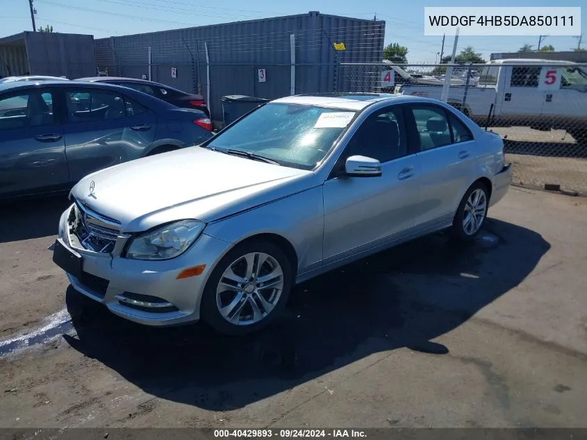 2013 Mercedes-Benz C 250 Luxury/Sport VIN: WDDGF4HB5DA850111 Lot: 40429893