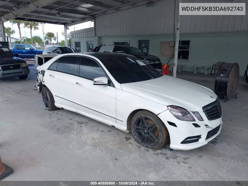 2013 Mercedes-Benz E 350 VIN: WDDHF5KB3DA692743 Lot: 40550950