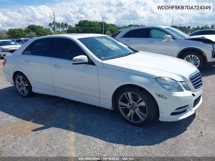 2013 Mercedes-Benz E 350 VIN: WDDHF5KB7DA724349 Lot: 40626844