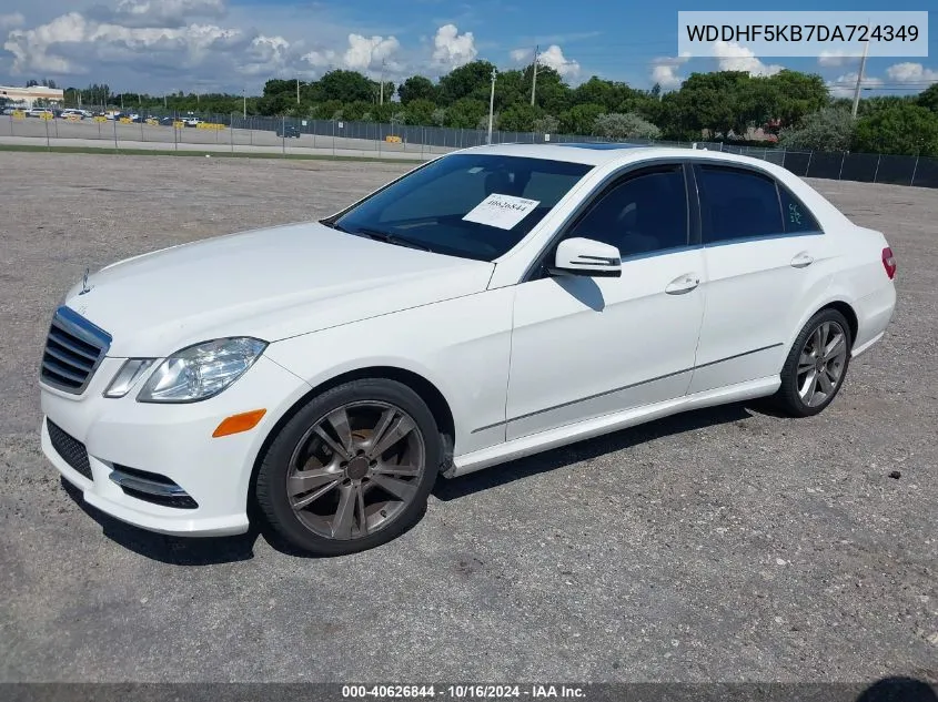 2013 Mercedes-Benz E 350 VIN: WDDHF5KB7DA724349 Lot: 40626844