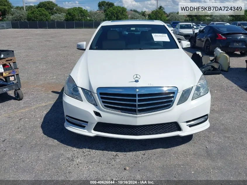 2013 Mercedes-Benz E 350 VIN: WDDHF5KB7DA724349 Lot: 40626844