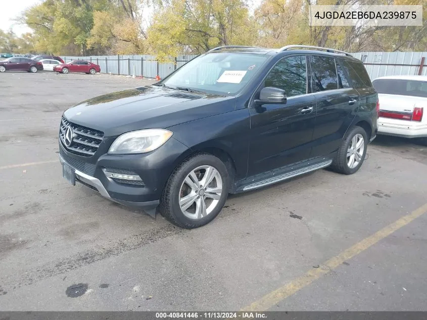 2013 Mercedes-Benz Ml 350 Bluetec 4Matic VIN: 4JGDA2EB6DA239875 Lot: 40841446