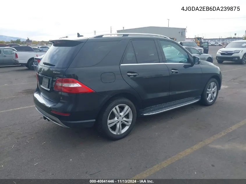 2013 Mercedes-Benz Ml 350 Bluetec 4Matic VIN: 4JGDA2EB6DA239875 Lot: 40841446