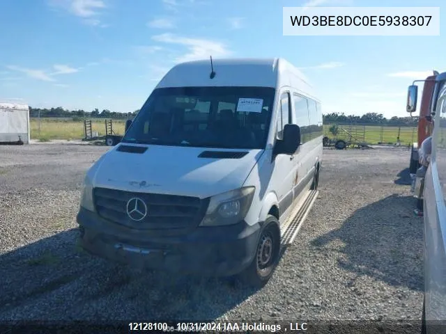 2014 Mercedes-Benz Sprinter S VIN: WD3BE8DC0E5938307 Lot: 12128100