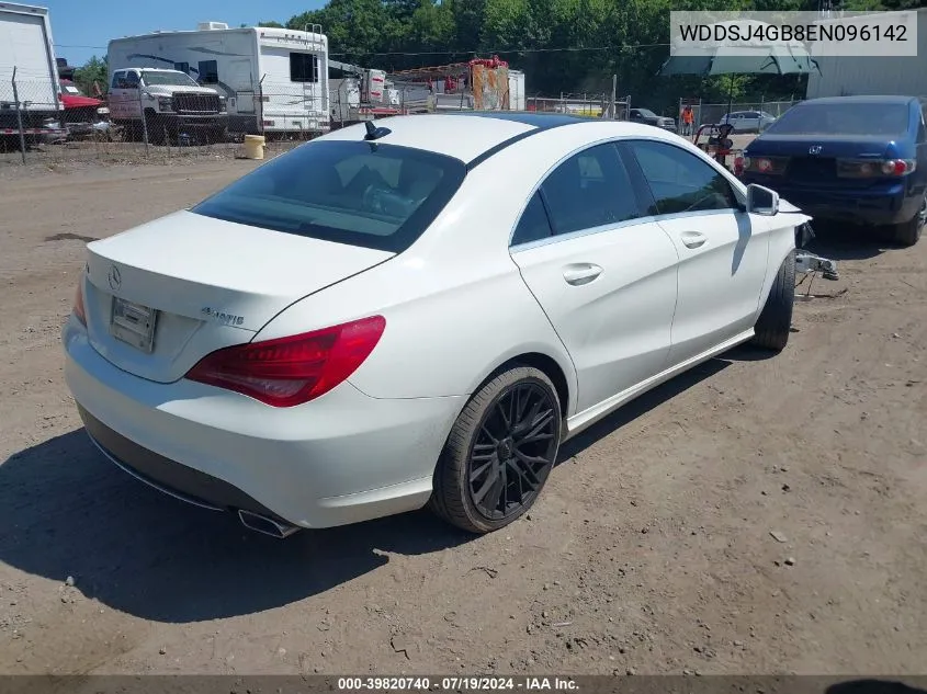 2014 Mercedes-Benz Cla 250 4Matic VIN: WDDSJ4GB8EN096142 Lot: 39820740