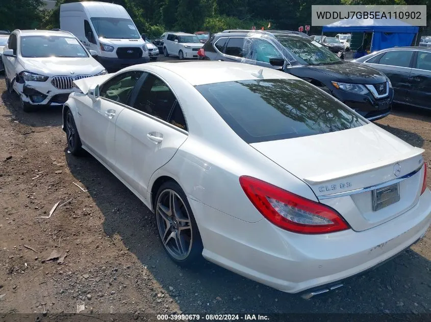 2014 Mercedes-Benz Cls 63 Amg S 4Matic VIN: WDDLJ7GB5EA110902 Lot: 39990679