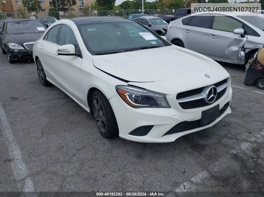 2014 Mercedes-Benz Cla 250 4Matic VIN: WDDSJ4GB0EN107327 Lot: 40192292