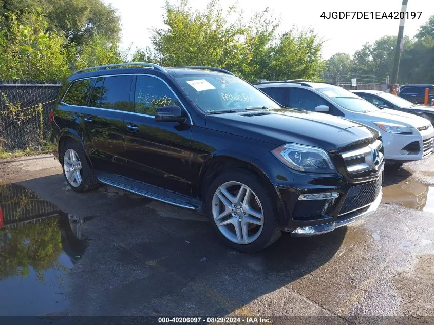 2014 Mercedes-Benz Gl 550 4Matic VIN: 4JGDF7DE1EA420197 Lot: 40206097