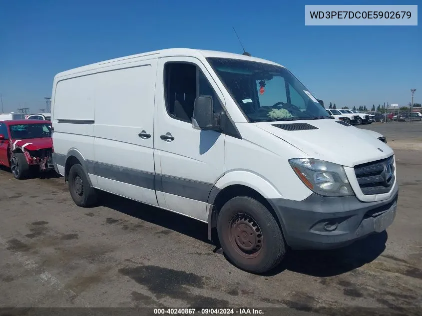 2014 Mercedes-Benz Sprinter 2500 Normal Roof VIN: WD3PE7DC0E5902679 Lot: 40240867