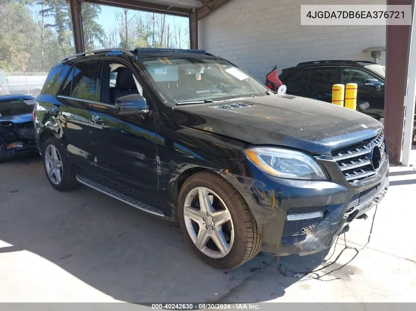 2014 Mercedes-Benz Ml 550 4Matic VIN: 4JGDA7DB6EA376721 Lot: 40242630