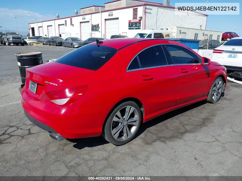 2014 Mercedes-Benz Cla 250 VIN: WDDSJ4EB4EN122142 Lot: 40282431