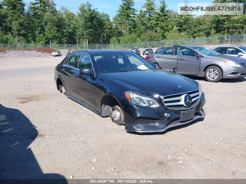 2014 Mercedes-Benz E 350 4Matic/E 350 Sport VIN: WDDHF8JB8EA775816 Lot: 40287749