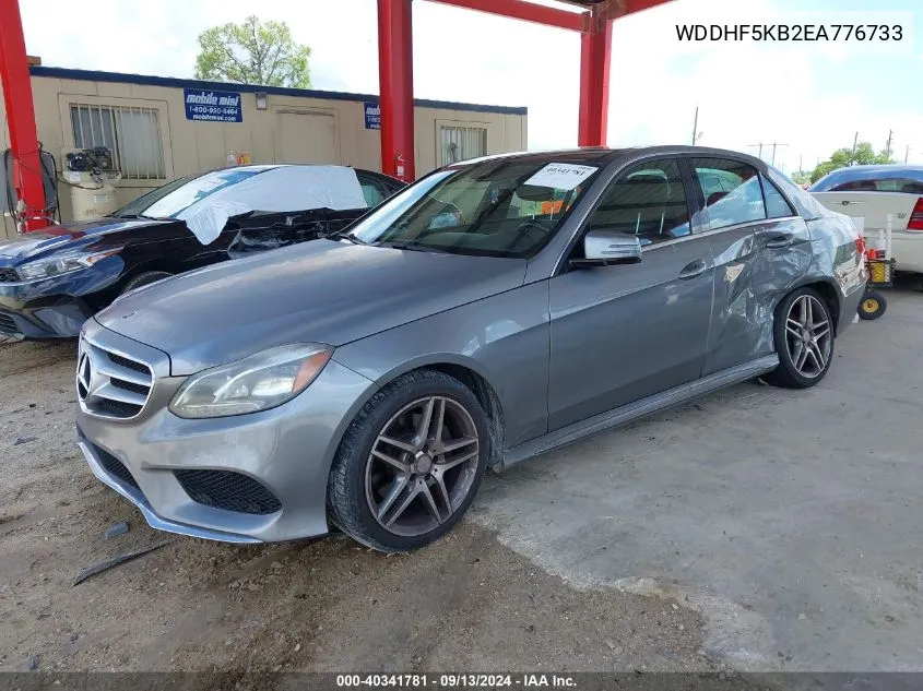 2014 Mercedes-Benz E 350 VIN: WDDHF5KB2EA776733 Lot: 40341781