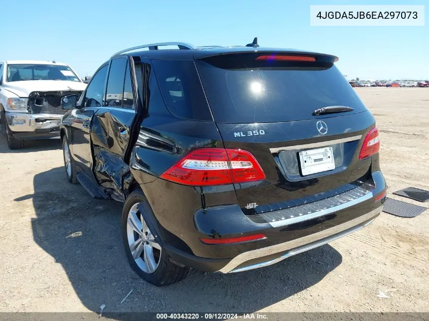 2014 Mercedes-Benz Ml 350 VIN: 4JGDA5JB6EA297073 Lot: 40343220