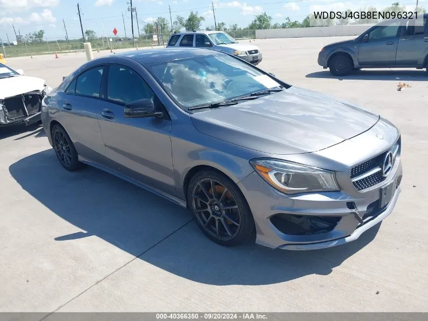 2014 Mercedes-Benz Cla 250 4Matic VIN: WDDSJ4GB8EN096321 Lot: 40366350