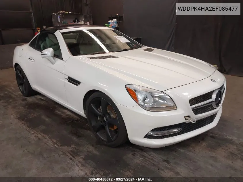 2014 Mercedes-Benz Slk 250 VIN: WDDPK4HA2EF085477 Lot: 40458672