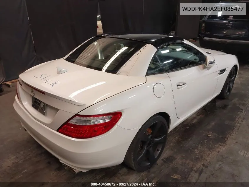 2014 Mercedes-Benz Slk 250 VIN: WDDPK4HA2EF085477 Lot: 40458672