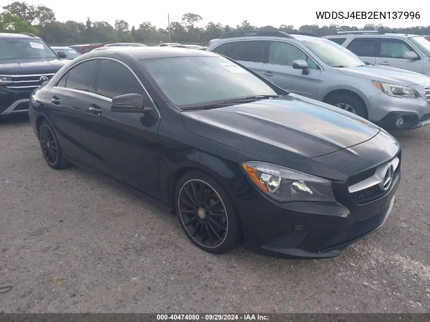 2014 Mercedes-Benz Cla 250 VIN: WDDSJ4EB2EN137996 Lot: 40474080