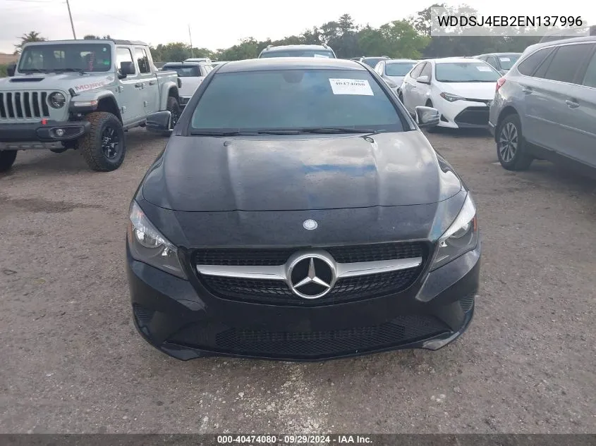 2014 Mercedes-Benz Cla 250 VIN: WDDSJ4EB2EN137996 Lot: 40474080