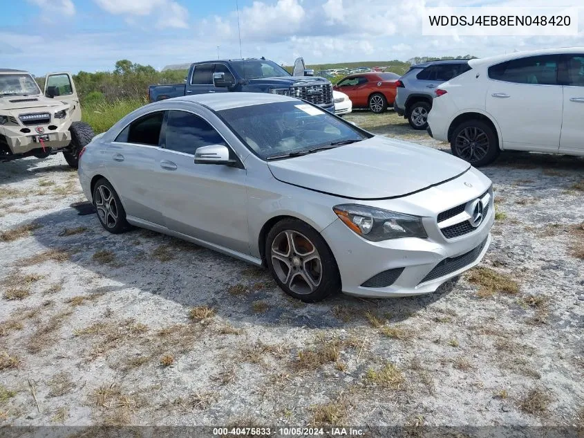 2014 Mercedes-Benz Cla 250 VIN: WDDSJ4EB8EN048420 Lot: 40475833