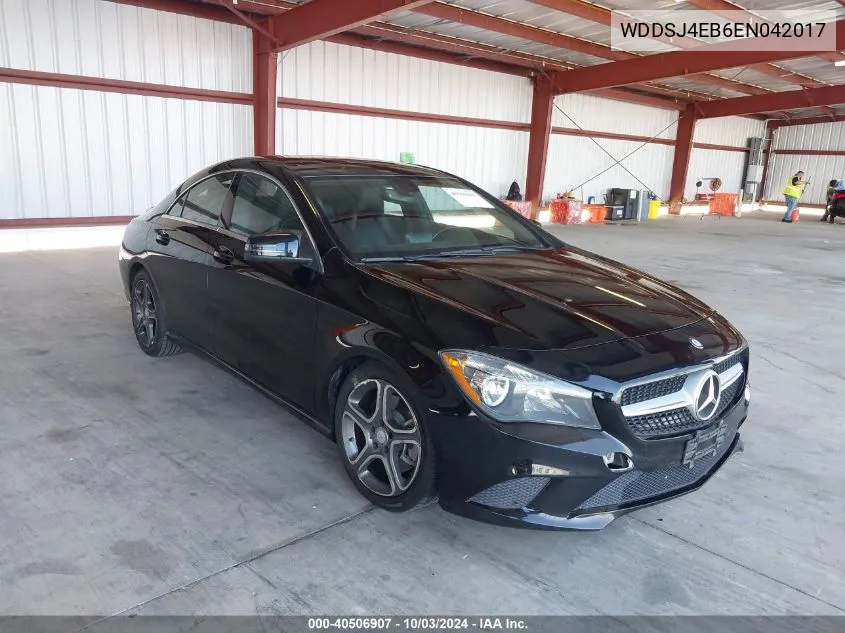 2014 Mercedes-Benz Cla 250 VIN: WDDSJ4EB6EN042017 Lot: 40506907