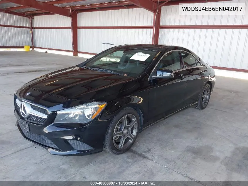 2014 Mercedes-Benz Cla 250 VIN: WDDSJ4EB6EN042017 Lot: 40506907