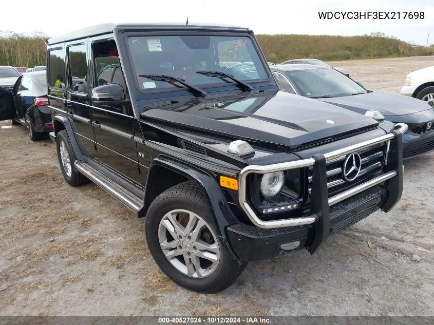 2014 Mercedes-Benz G 550 4Matic VIN: WDCYC3HF3EX217698 Lot: 40527024