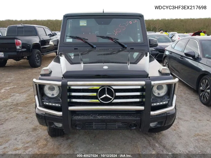 2014 Mercedes-Benz G 550 4Matic VIN: WDCYC3HF3EX217698 Lot: 40527024