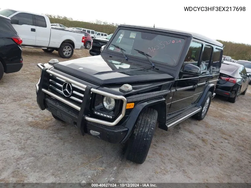 2014 Mercedes-Benz G 550 4Matic VIN: WDCYC3HF3EX217698 Lot: 40527024