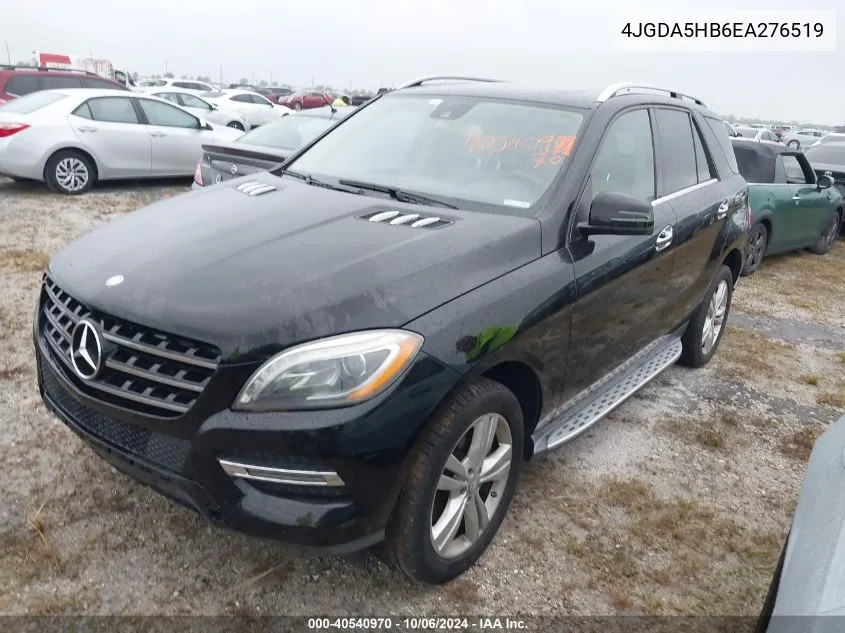 2014 Mercedes-Benz Ml 350 4Matic VIN: 4JGDA5HB6EA276519 Lot: 40540970