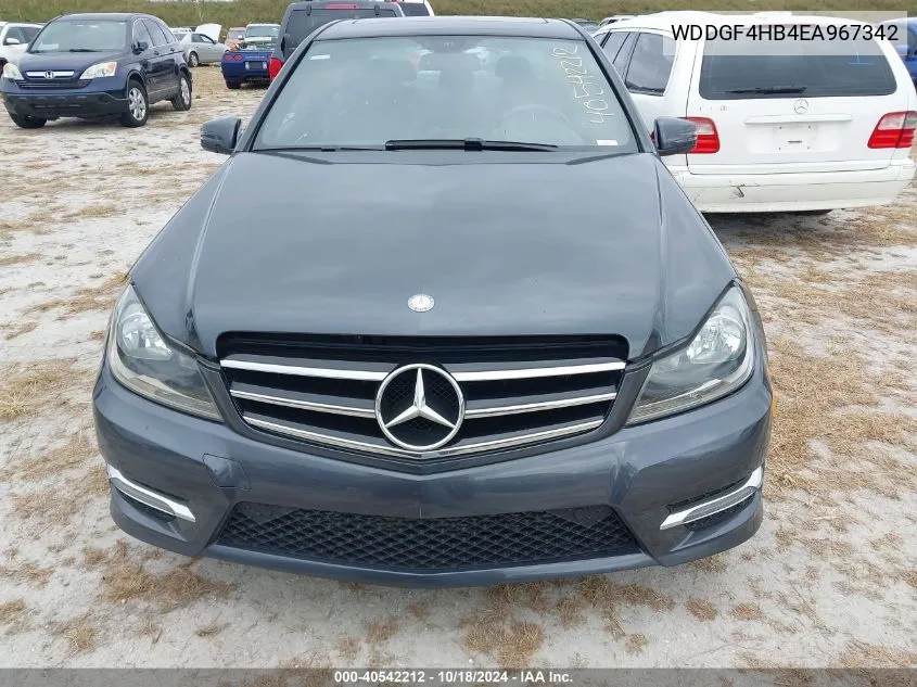 2014 Mercedes-Benz C 250 Luxury/Sport VIN: WDDGF4HB4EA967342 Lot: 40542212