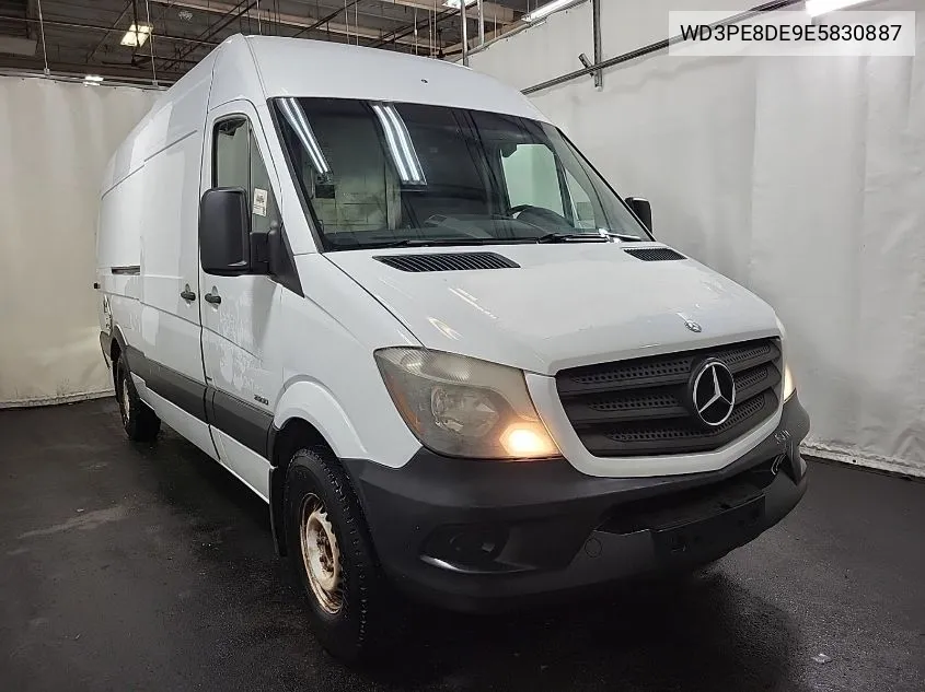 2014 Mercedes-Benz Sprinter 2500 High Roof VIN: WD3PE8DE9E5830887 Lot: 40595565