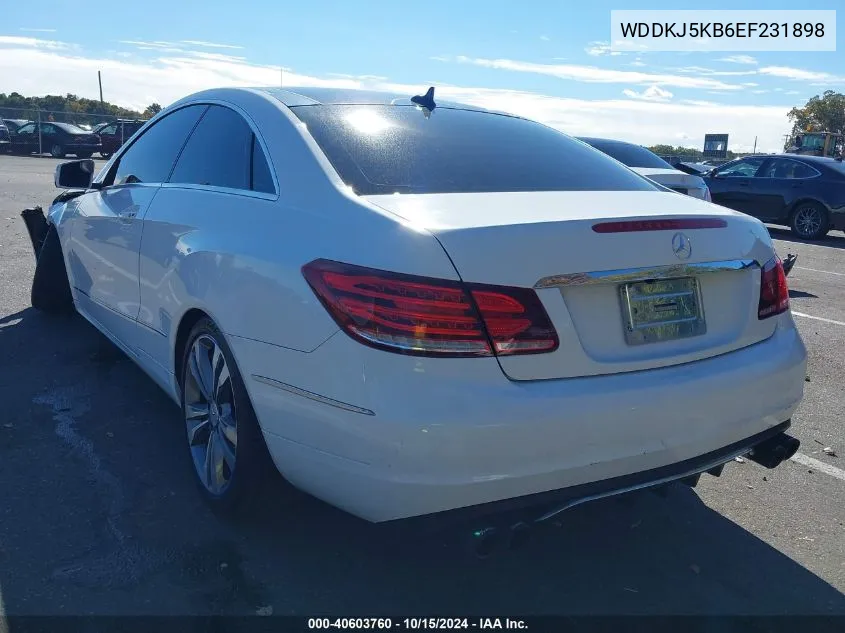 2014 Mercedes-Benz E 350 VIN: WDDKJ5KB6EF231898 Lot: 40603760