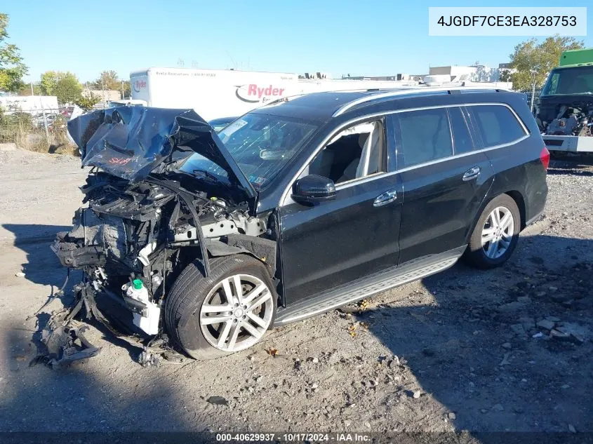 2014 Mercedes-Benz Gl 450 4Matic VIN: 4JGDF7CE3EA328753 Lot: 40629937