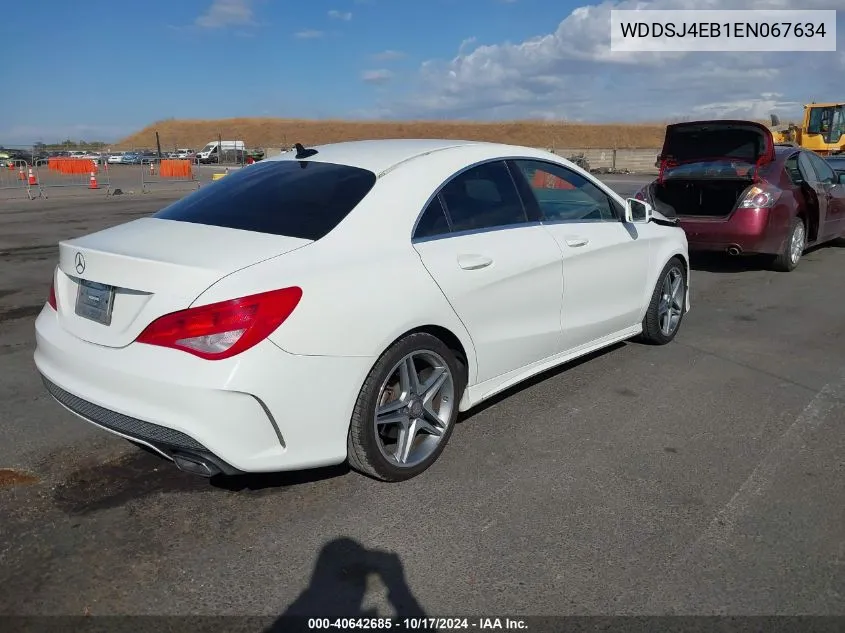 2014 Mercedes-Benz Cla 250 VIN: WDDSJ4EB1EN067634 Lot: 40642685