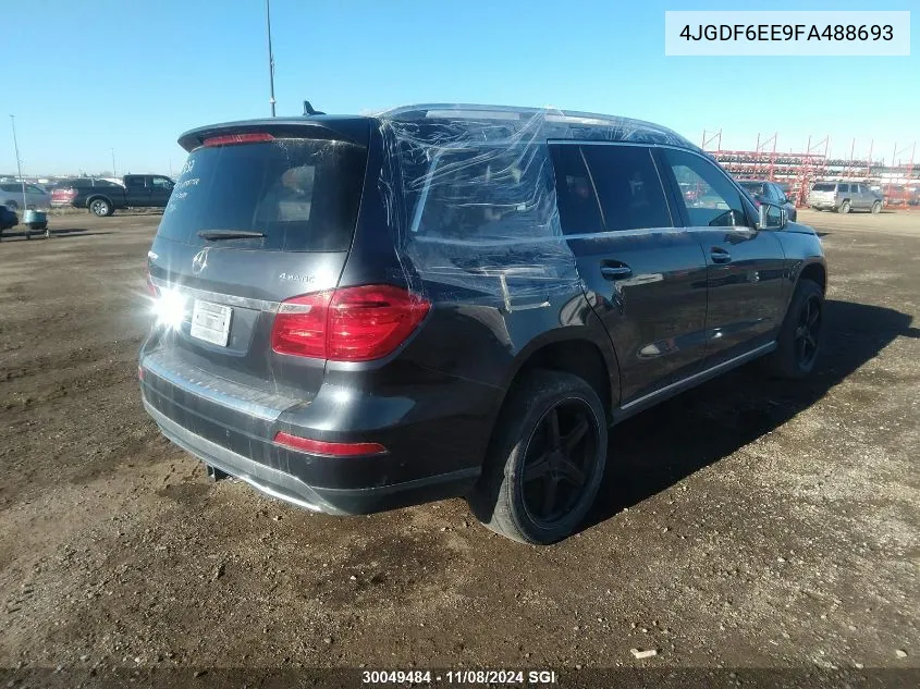 2015 Mercedes-Benz Gl 450 4Matic VIN: 4JGDF6EE9FA488693 Lot: 30049484