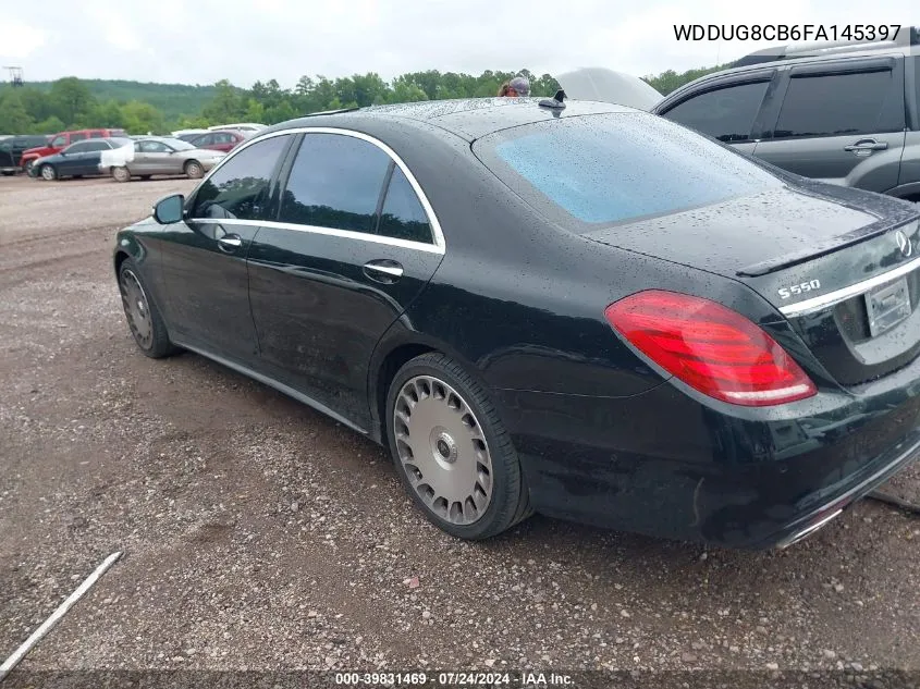 2015 Mercedes-Benz S 550 VIN: WDDUG8CB6FA145397 Lot: 39831469