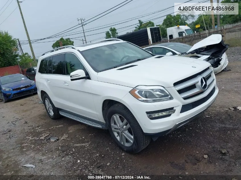 2015 Mercedes-Benz Gl 450 4Matic VIN: 4JGDF6EE1FA486968 Lot: 39847768