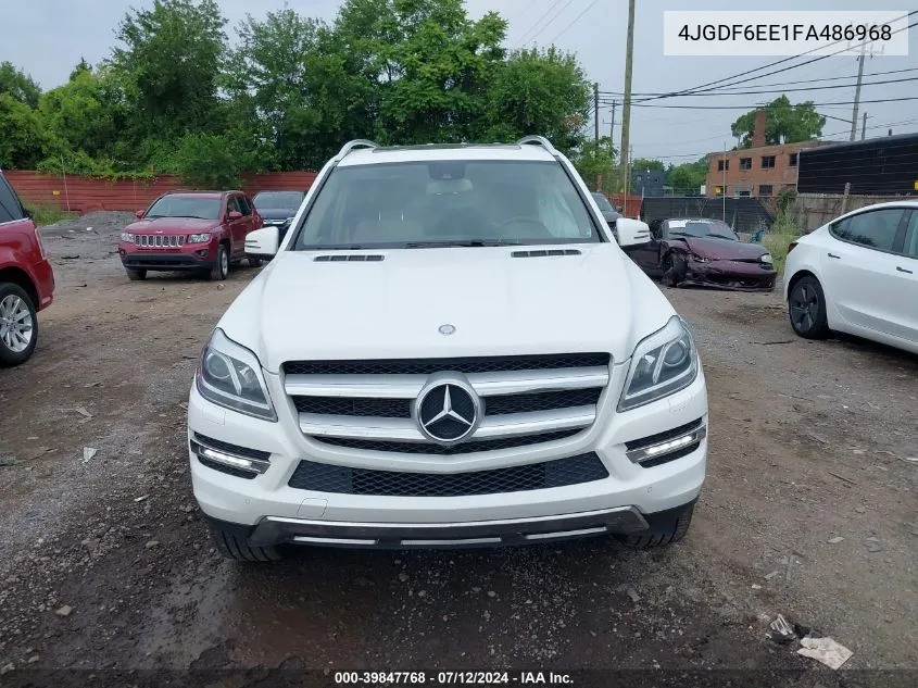 2015 Mercedes-Benz Gl 450 4Matic VIN: 4JGDF6EE1FA486968 Lot: 39847768