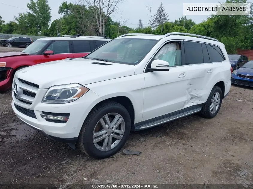 2015 Mercedes-Benz Gl 450 4Matic VIN: 4JGDF6EE1FA486968 Lot: 39847768