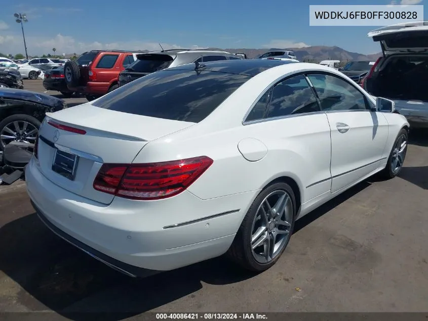 2015 Mercedes-Benz E 400 VIN: WDDKJ6FB0FF300828 Lot: 40086421