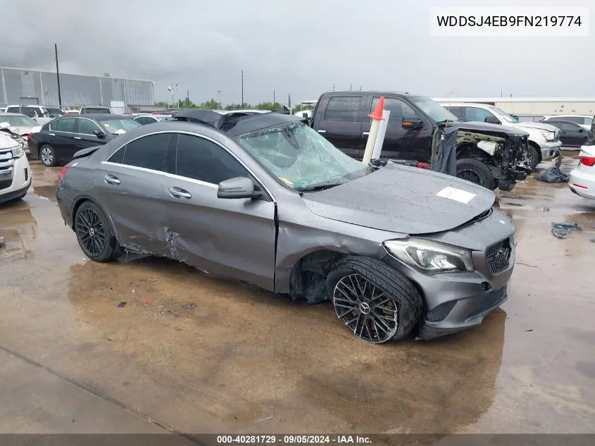 2015 Mercedes-Benz Cla 250 VIN: WDDSJ4EB9FN219774 Lot: 40281729