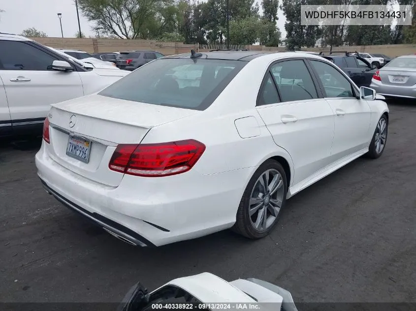 2015 Mercedes-Benz E 350 VIN: WDDHF5KB4FB134431 Lot: 40338922