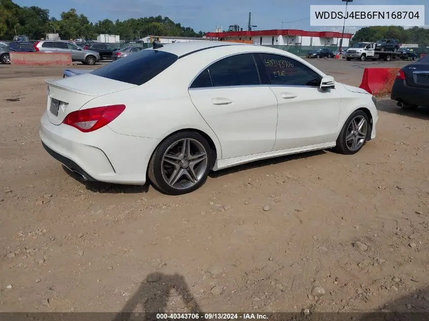 2015 Mercedes-Benz Cla 250 VIN: WDDSJ4EB6FN168704 Lot: 40343706