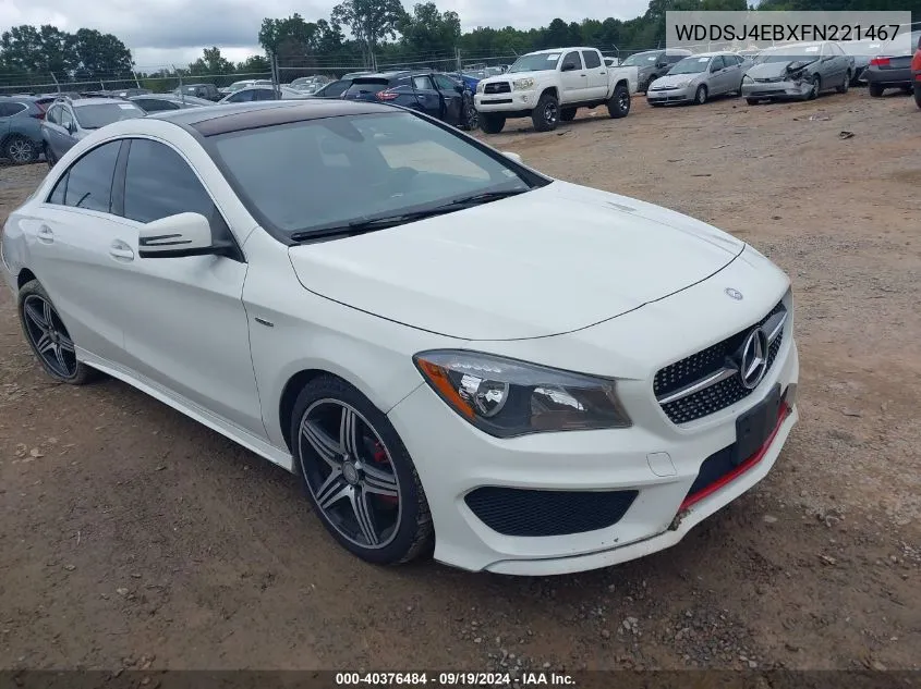 2015 Mercedes-Benz Cla 250 VIN: WDDSJ4EBXFN221467 Lot: 40376484