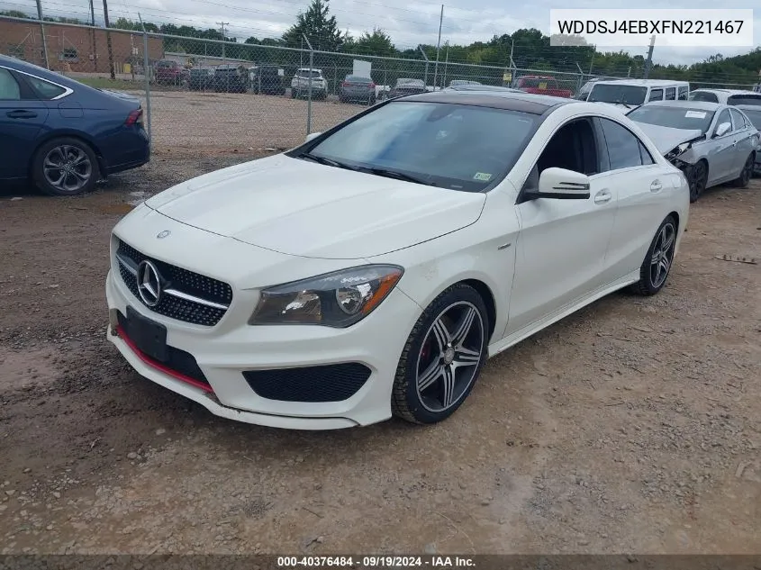 2015 Mercedes-Benz Cla 250 VIN: WDDSJ4EBXFN221467 Lot: 40376484